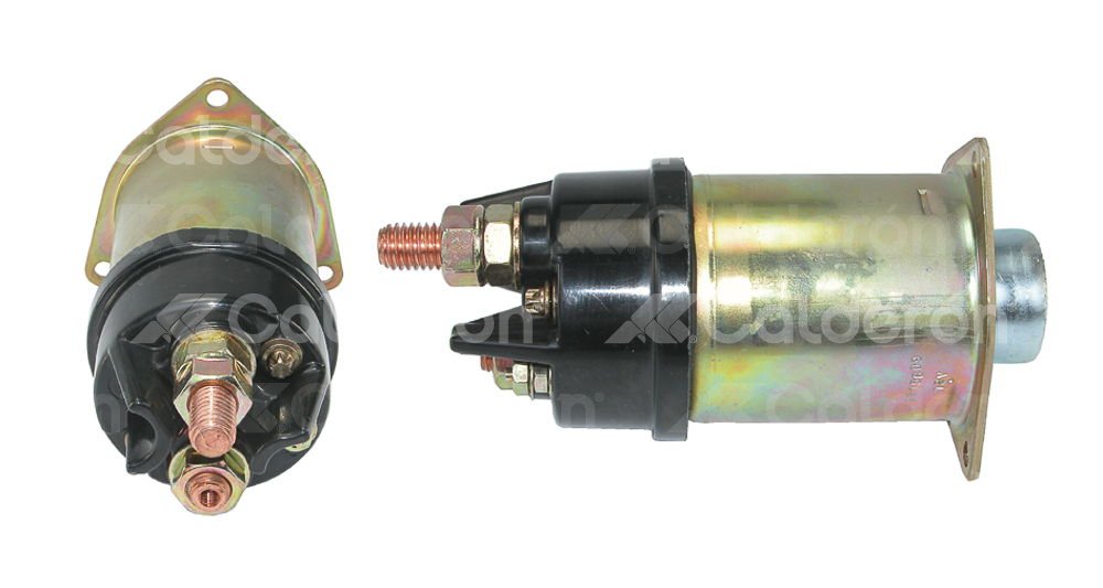 SOLENOIDE DELCO ORIGINAL 37MT 12V 3 TERMINALES (DD). WAI: 66-117; JUST PARTS: D2-6024N, D2-6025K, D2-6048N, UNIPOINT: SNLS-D42A; SISTEMA DELCO: D904A, D914A, 1115613, 1115609P DELCO REMY