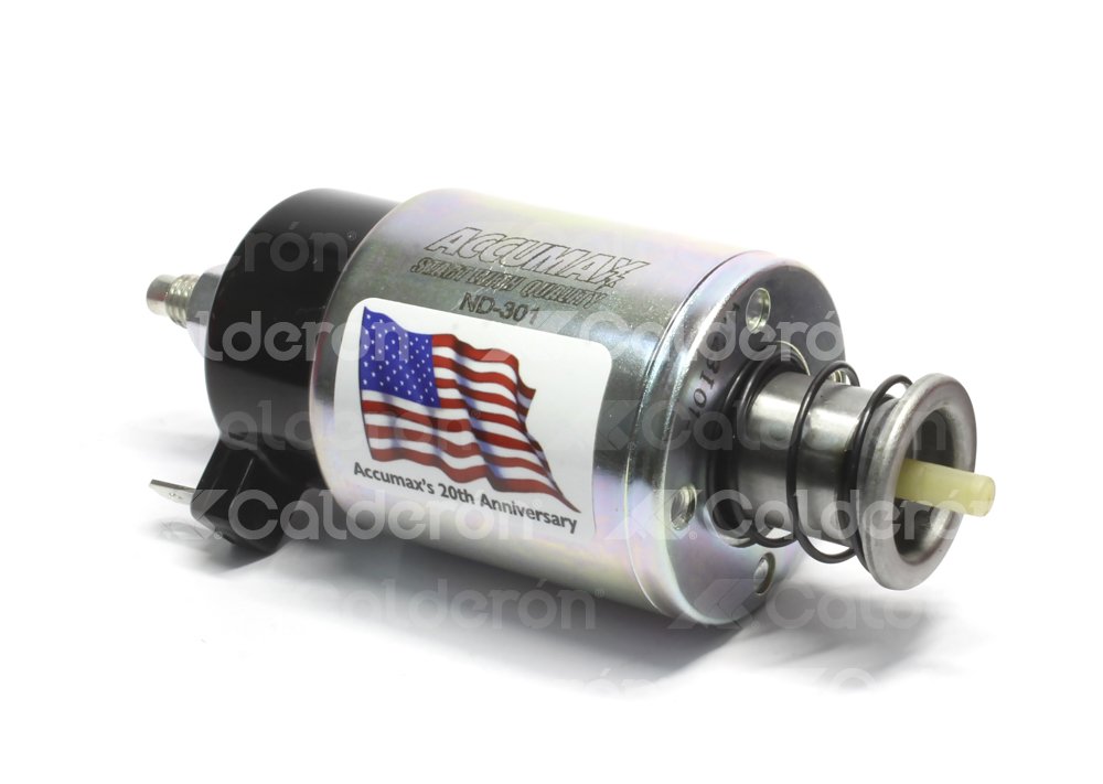 SOLENOIDE ACCUMAX CHRYSLER 300 V6 3.6L 2011-2016, CHALLENGER V6 3.6L 2011-2016, CHARGER V6 3.6L 2011-2016, DURANGO V6 3.6L 2012-2015; JEEP GRAND CHEROKEE V6 3.6L 2013-2015; RAM 1500 V6 3.6L 2014-2013, SISTEMA: DENSO, VOLTAJE: 12V, NUMERO DE TERMINALES: 2, LESTER: 19185, DENSO: 053400-1360, 053400-1361, WAI: 66-8241, ACCUMAX: ND-301 ACCUMAX