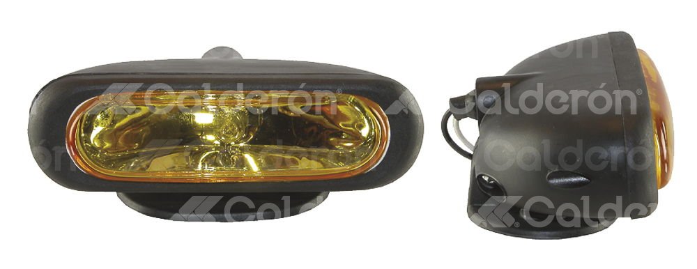 FARO DE HALOGENO OVAL AMBAR JUEGO DE 2 PIEZAS (5x1.5x3) HY004 IMPORTACION