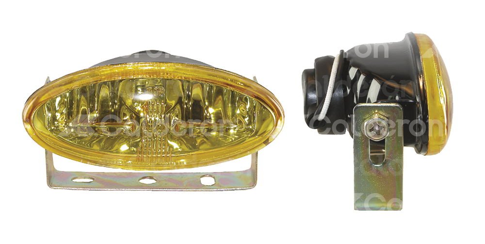 FARO HALOGENO OVAL AMBAR JUEGO (4.5x2x2.5). No. HY-002A IMPORTACION