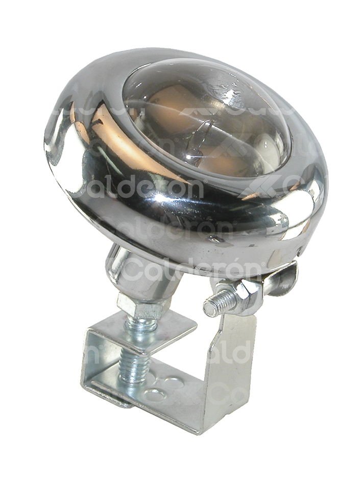 FOCO OJO DE VENADO BLANCO CROMADO 12V 35W (3x2.5). No. HY-006 IMPORTACION