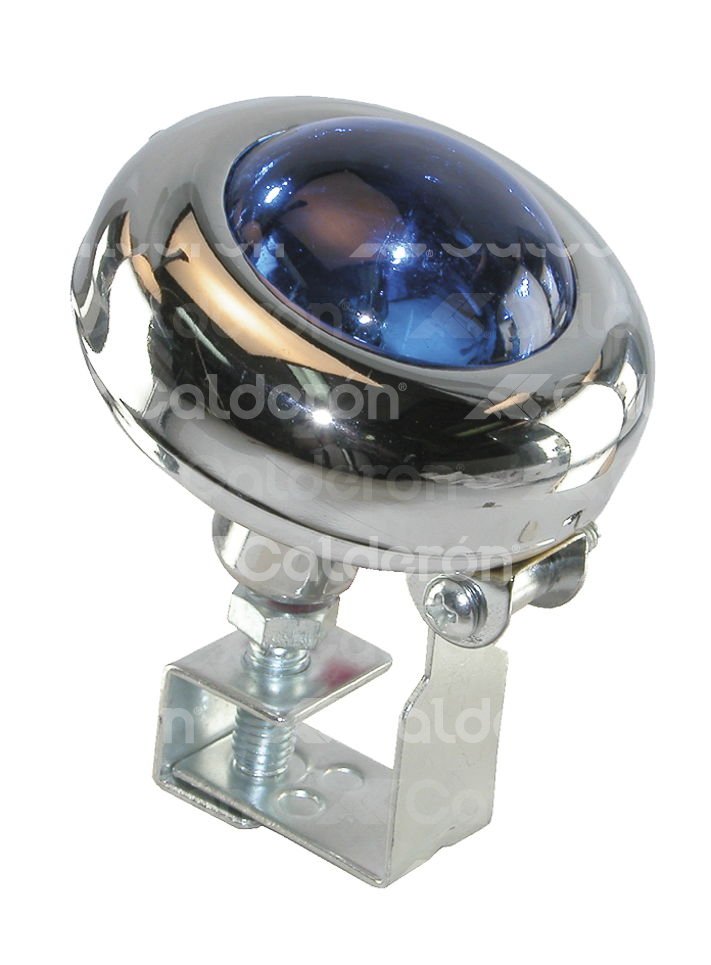 FOCO OJO DE VENADO AZUL CROMADO 12V 35W (3x2.5). No. HY-006 IMPORTACION
