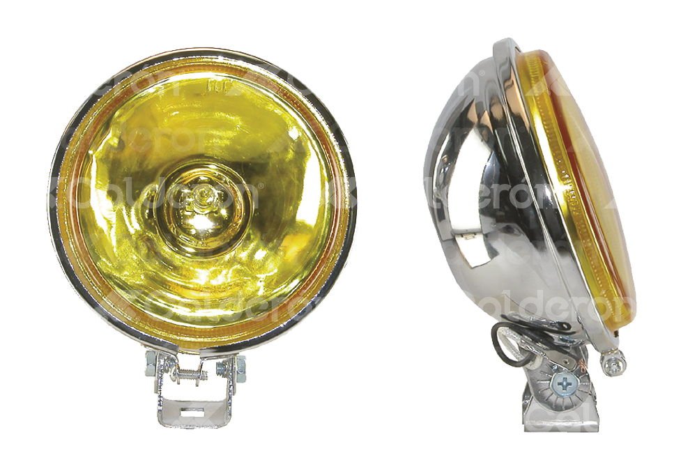 FARO DE HALOGENO REDONDO AMBAR JUEGO DE 2 PIEZAS (4.5x4.5x2.5) HY035 TB199 IMPORTACION