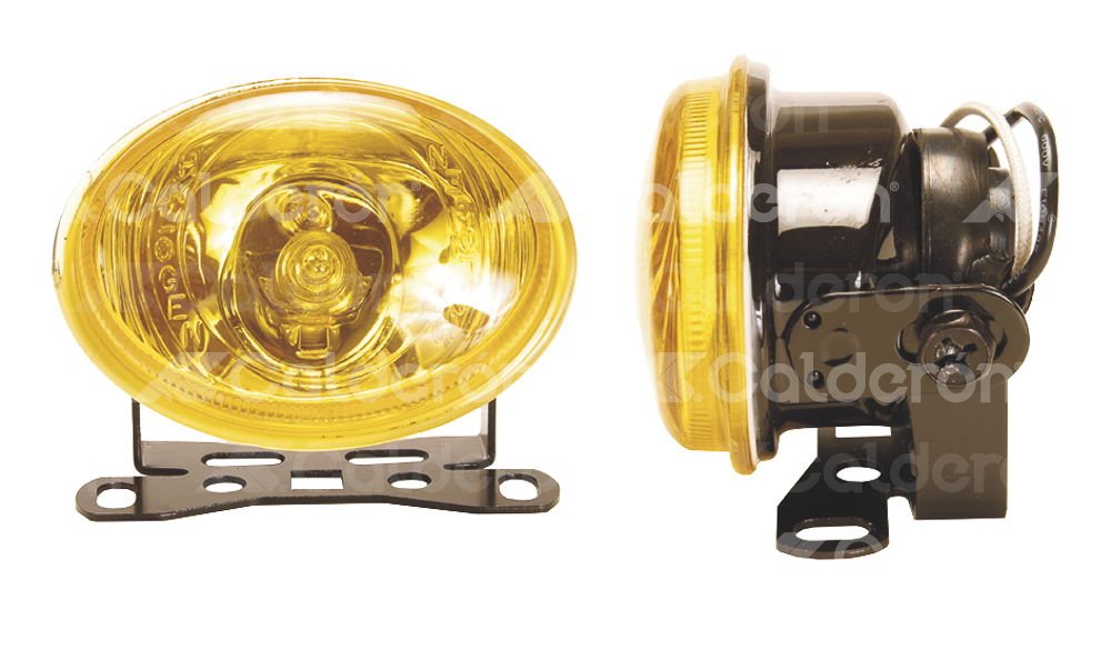 FARO DE HALOGENO OVAL AMBAR JUEGO DE 2 PIEZAS  PD113A IMPORTACION