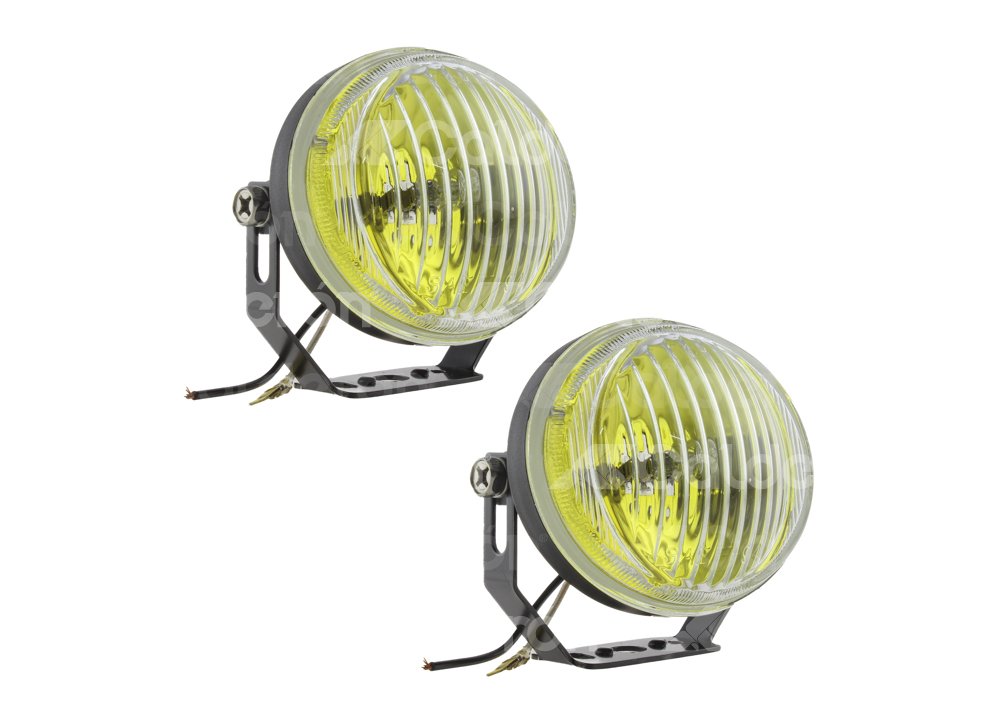 FARO DE HALOGENO OVAL AMARILLO JUEGO DE 2 PIEZAS   97358A IMPORTACION