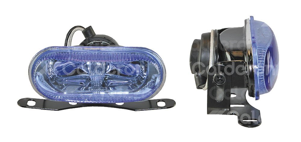 FARO DE HALOGENO OVAL AZUL JUEGO DE 2 PIEZAS (4x1.5x2.5) HY031A IMPORTACION