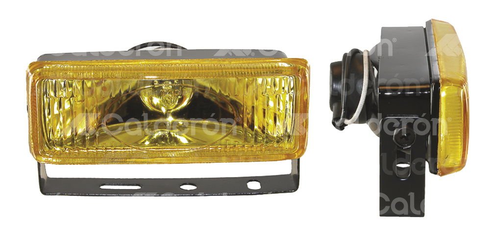FARO DE HALOGENO RECTANGULAR AMBAR JUEGO DE 2 PIEZAS (5x2x3) HY008 IMPORTACION