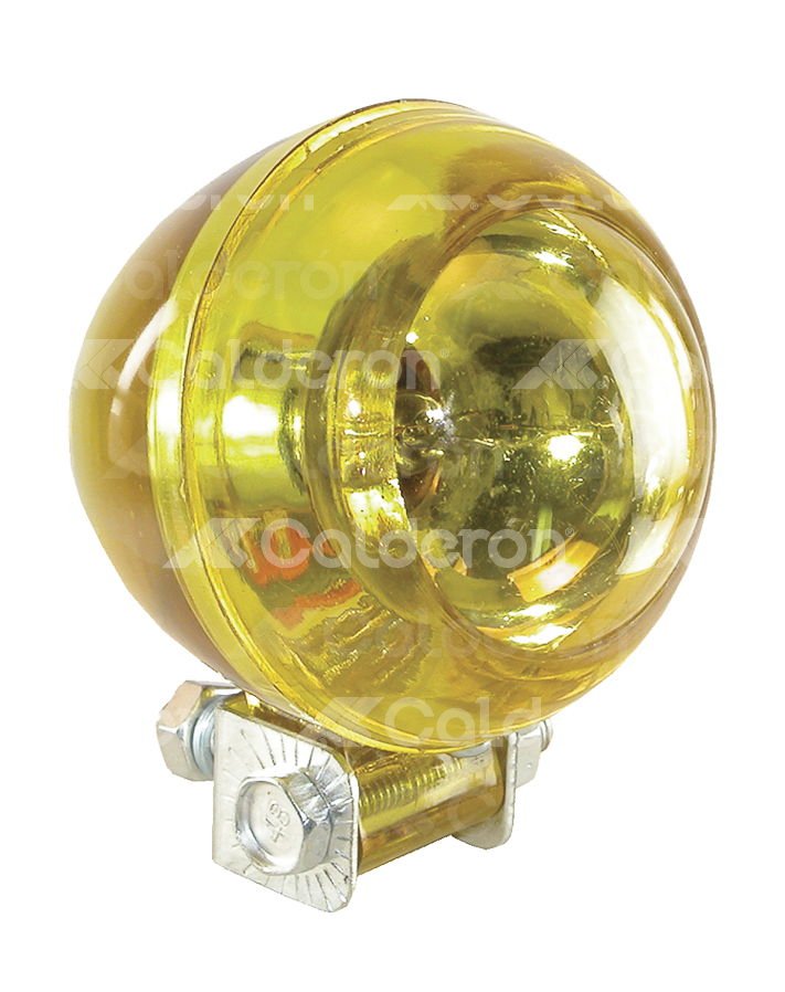 FOCO OJO DE VENADO AMBAR PLASTICO 12V 35W (2.5x2.5). No. HY-007 IMPORTACION