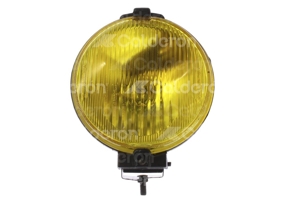 FARO DE HALOGENO REDONDO GRANDE AMBAR RALLADO 6 1/2" X 6 1/2" X 3" BH1031 FX1100 IMPORTACION