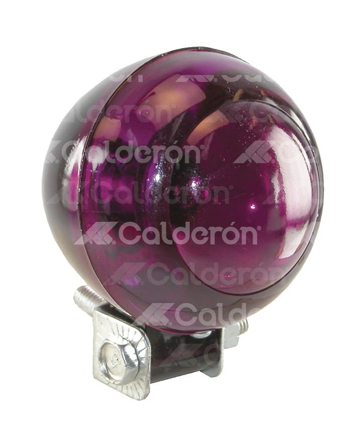 FOCO OJO DE VENADO MORADO PLASTICO 12V 35W (2.5x2.5). No. HY-007 IMPORTACION