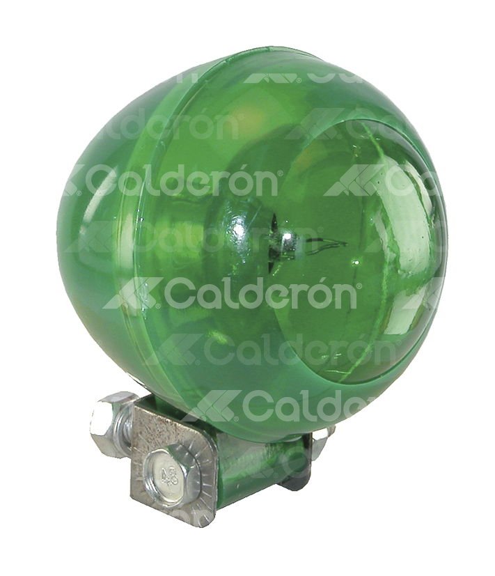 FOCO OJO DE VENADO VERDE PLASTICO 12V 35W (2.5x2.5). No. HY-007 IMPORTACION