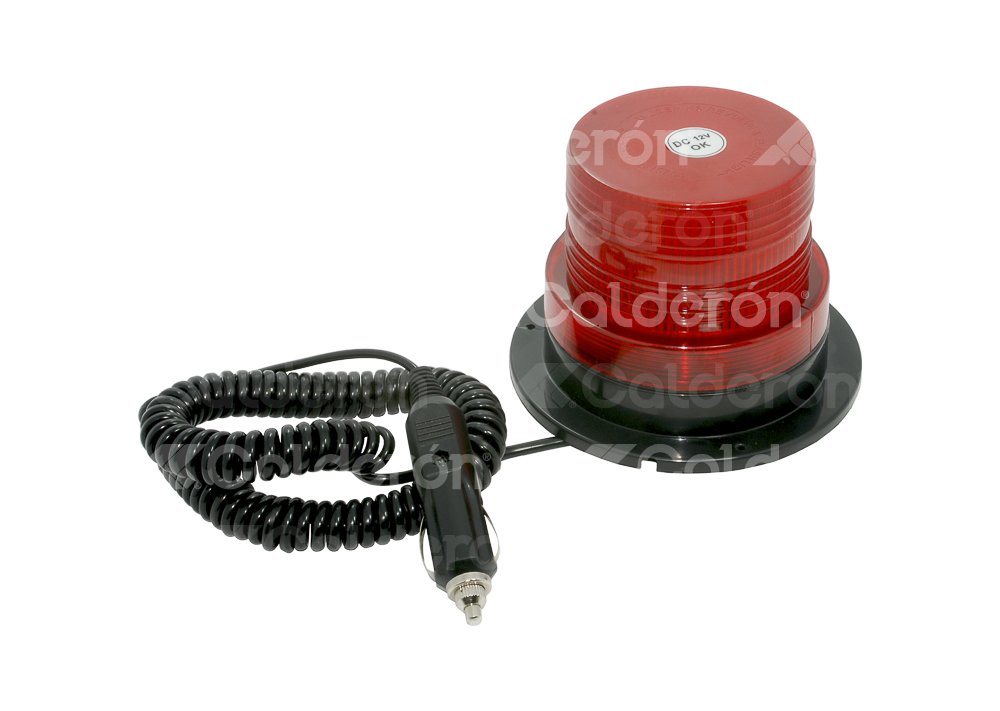 TORRETA STROBO ROJO CON CONECTOR ENCENDEDOR 12V WL69 IMPORTACION