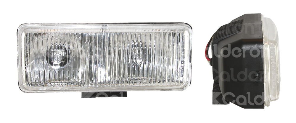 FARO DE HALOGENO RECTANGULAR BLANCO JUEGO DE 2 PIEZAS (7.5x3x3.5) HY116B IMPORTACION