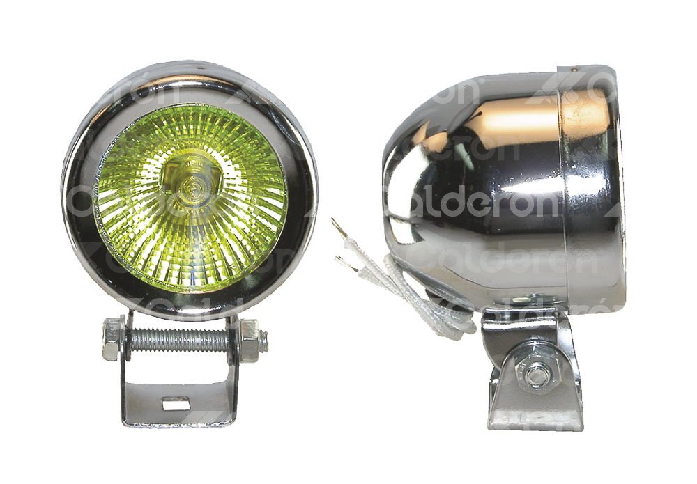 FARO DE HALOGENO REDONDO AMBAR JUEGO DE 2 PIEZAS (2.5x2.5x2) HY119 IMPORTACION