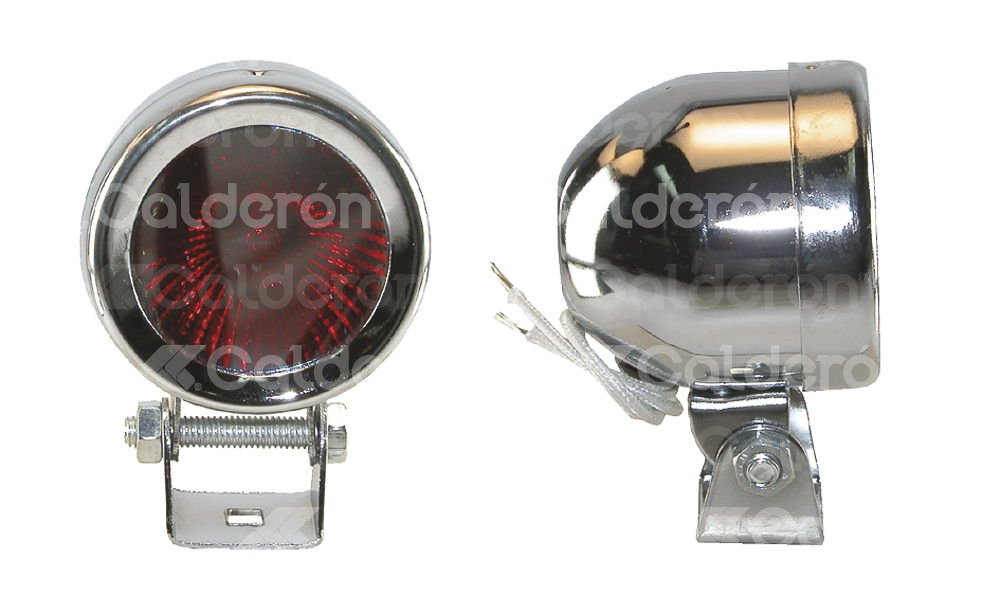 FARO DE HALOGENO REDONDO ROJO JUEGO DE 2 PIEZAS (2.5x2.5x2) HY119 IMPORTACION