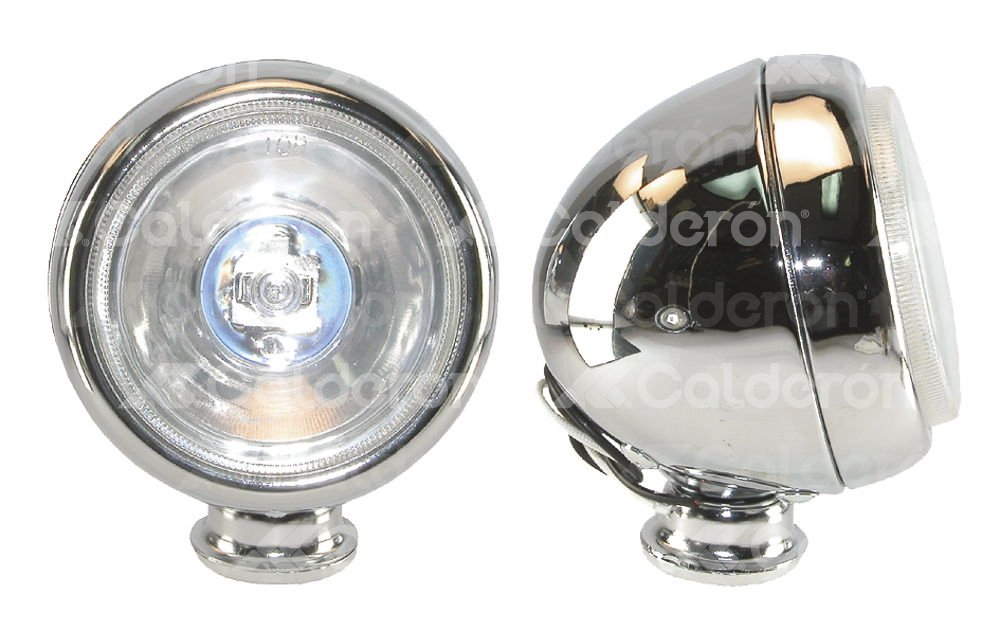 FARO DE HALOGENO REDONDO BLANCO JUEGO DE 2 PIEZAS (4x4x4) HY124 IMPORTACION