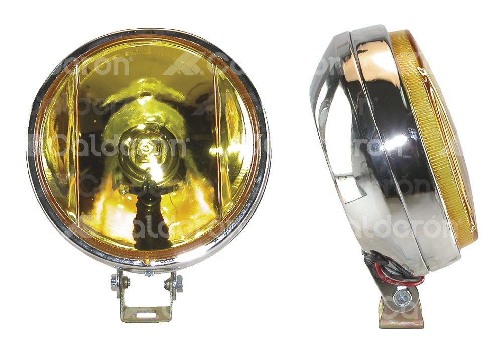 FARO DE HALOGENO REDONDO AMBAR JUEGO DE 2 PIEZAS (5.5x5.5x3) HY042A IMPORTACION