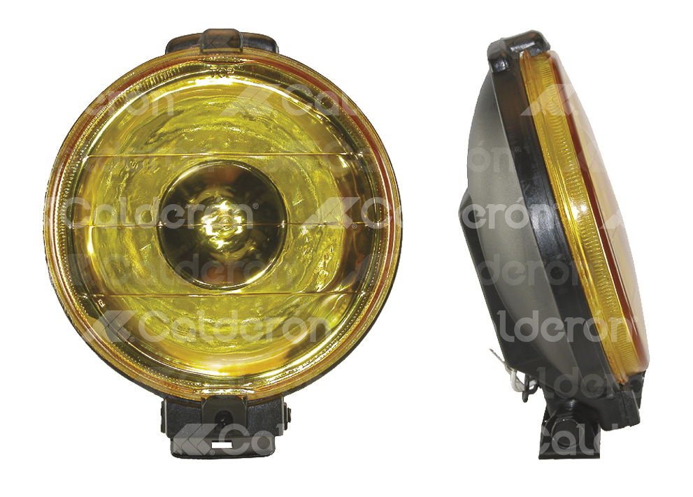 FARO DE HALOGENO REDONDO AMBAR JUEGO DE 2 PIEZAS  2PZ (6.5x6.5x3) HY087A IMPORTACION