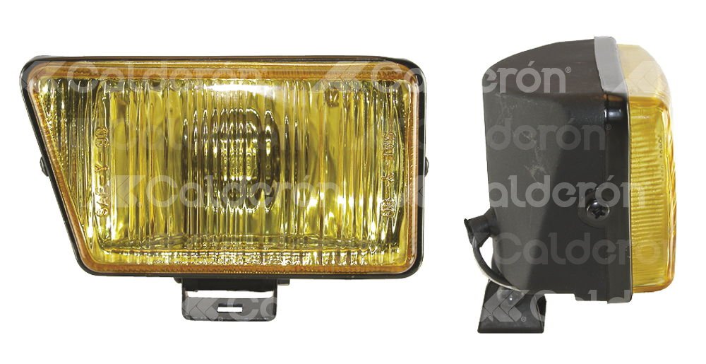 FARO HALOGENO LENTE AMBAR JUEGO (5x3x2.5). No. HY-145 IMPORTACION