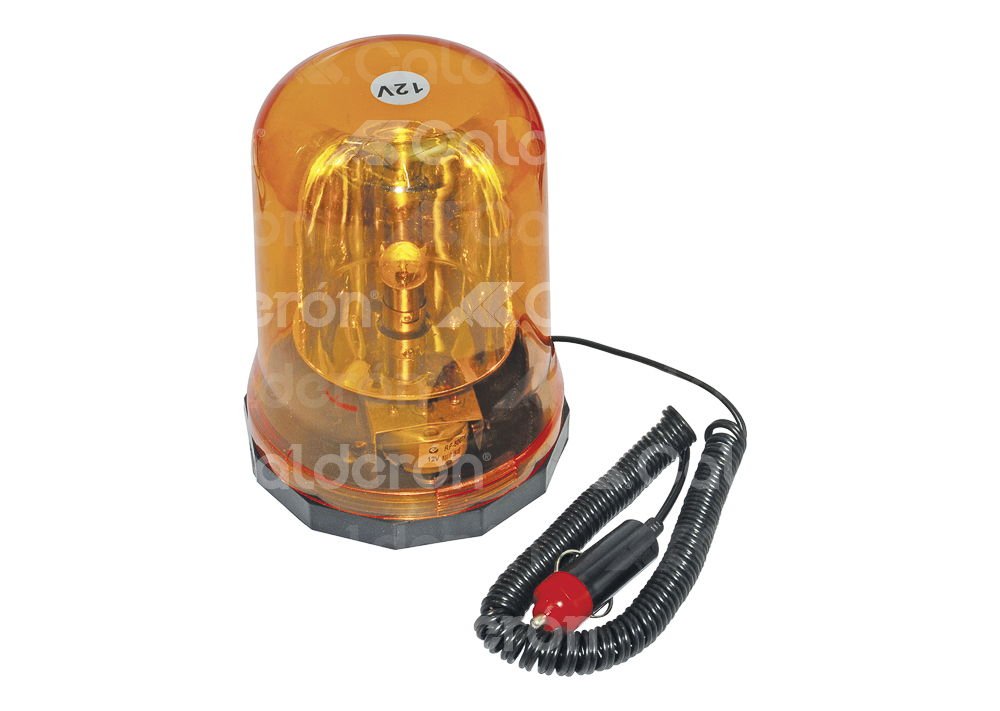 TORRETA FIJA / MAGNETICA AMBAR 12V REVOLVING WARNING LIGHT XW IMPORTACION