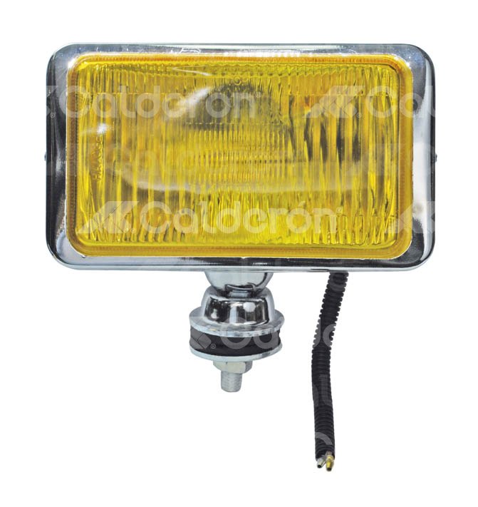 FARO HALOGENO RECTANGULAR AMBAR (8x5x3.5) 55W METALICO 1 PIEZA IMPORTACION