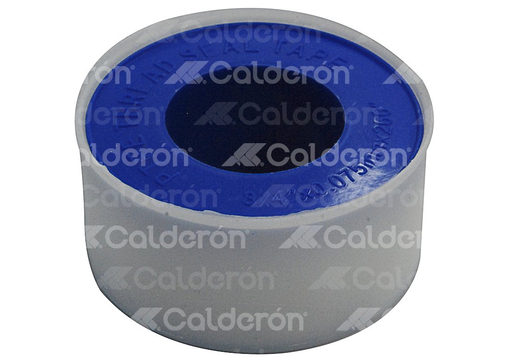 CINTA TEFLON (3/4" X 260", 0.075mm) 19mm X 6.6mt, 0.3g/cm3 IMPORTACION