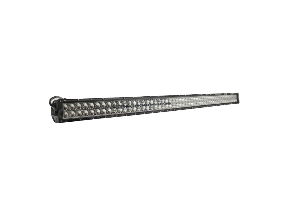 BARRA LEDS 100 LEDS 2 FILAS 3W FLASH 2 COLORES AMBAR Y BLANCO, CON STROBO 50" 300W CM5261 IMPORTACION