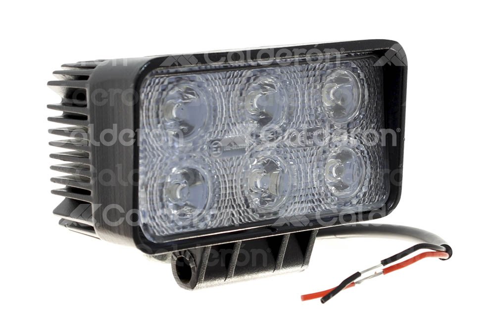 FARO DE LED RECTANGULAR 6 LEDS 60W 10-30V 18W 110x60x56MM EN-CM5018 IMPORTACION