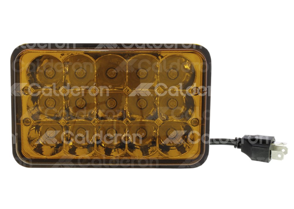 UNIDAD 4652/4656 15 LEDS 6.5" AMBAR 1 PIEZA ALTA/BAJA FAL60045YLCVT IMPORTACION