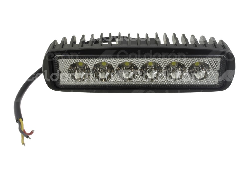 FARO LED RECTANGULAR DE 6 LED EN LINEA CON FUNCION DE STROBO. MEDIDAS 16x4.5x 5.2MM EN593A IMPORTACION