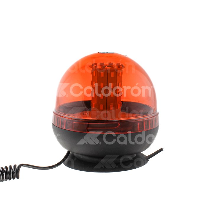 TORRETA 40 5730 LED BLANCO, 3 FUNCIONES, CARCASA AMER, MATERIAL PC, 3 IMAN+CHUPON 12V-24V, CONECTOR DE ENCENDEDOR. ALTO 140MM DIAMETRO BASE 128MM  CALEN180D IMPORTACION