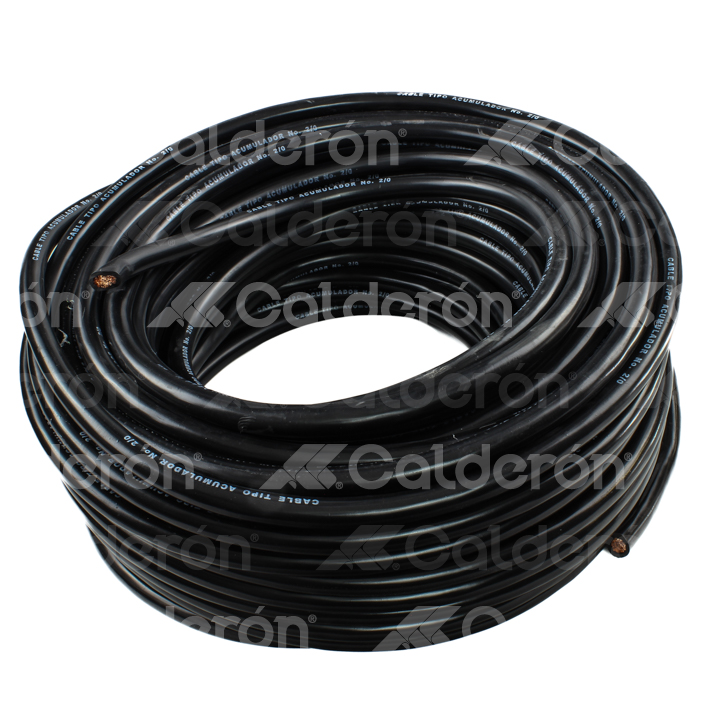 CABLE DE BATERIA NEGRO     2/0   50MTS M0046