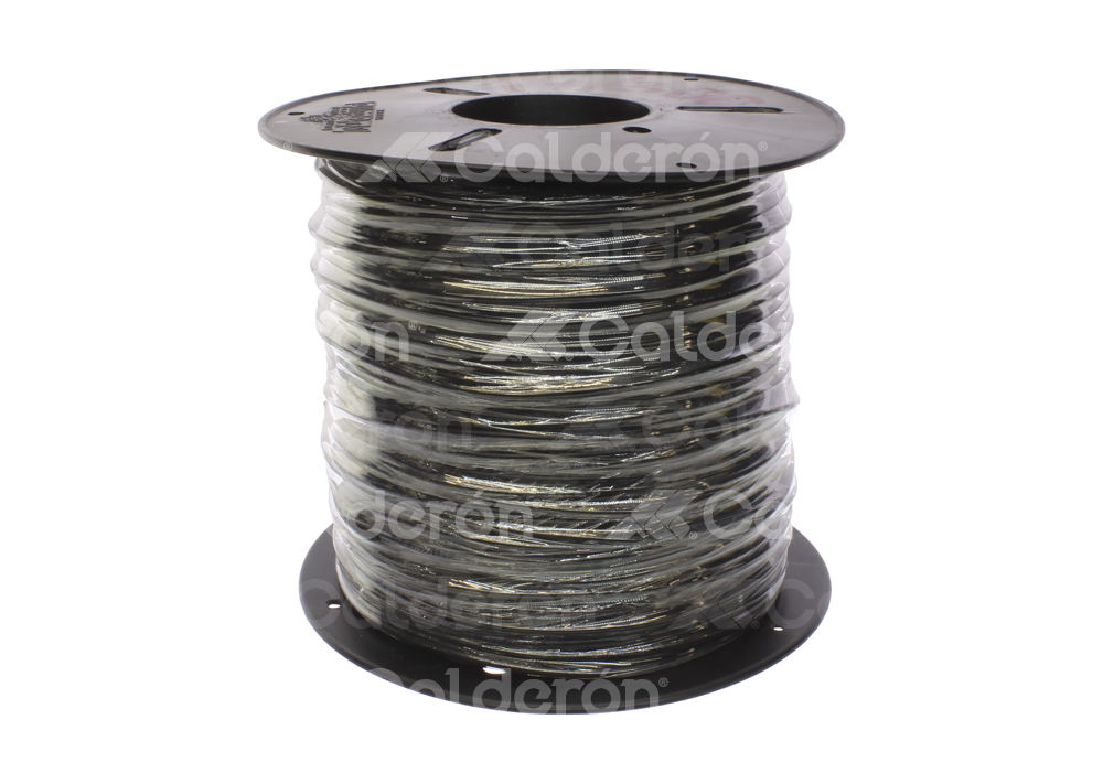 CABLE DE PLASTICO #14 300MTS NEGRO M0046