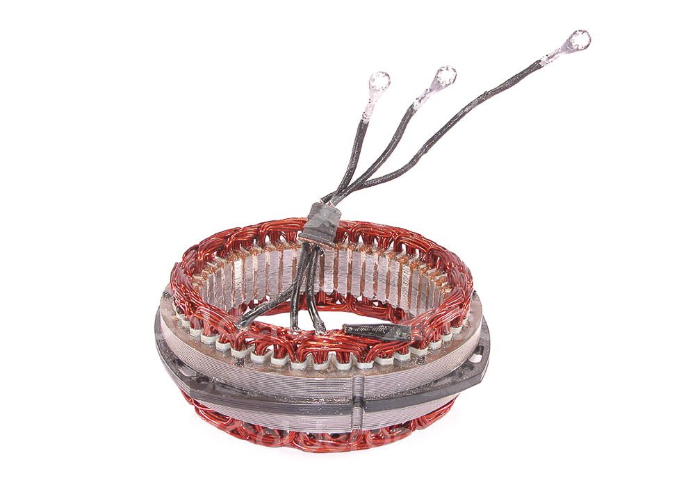 ESTATOR DELCO 25SI 24-32V 50A. SISTEMA: Delco. No. Delco 1971465 No. WAI: 27-113  Dimensiones: 116mm ID x 152mm Mtg. OD KONIGMANN