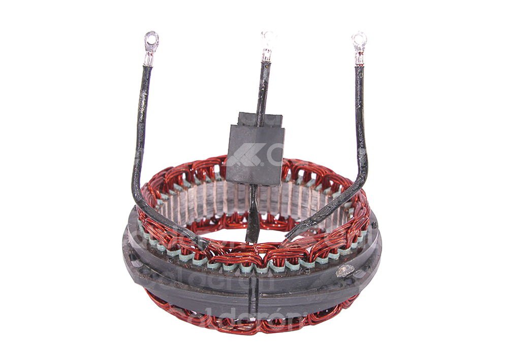 ESTATOR DELCO 33SI, 34SI 12V 110A. SISTEMA: Delco. No. Delco 10492139 No. WAI: 27-139  Dimensiones: 116mm ID x 152mm Mtg. OD KONIGMANN