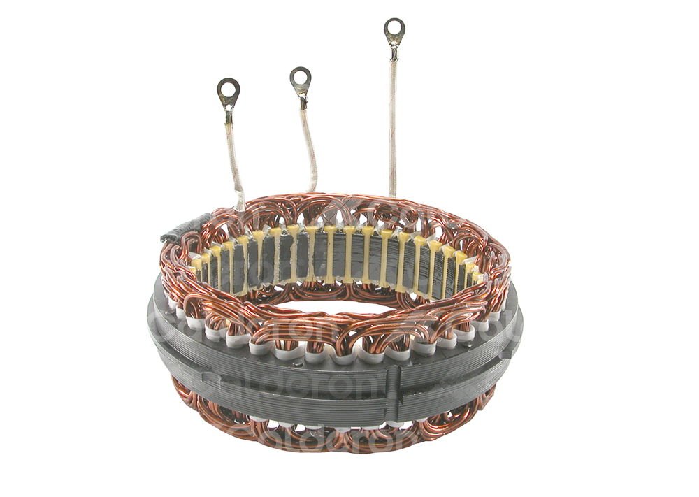 ESTATOR DELCO 10DN 12V 63A CABLE LARGO. SISTEMA: Delco. No. Delco 1959381, 1962025 No. WAI: 27-100  Dimensiones: 105mm ID x 135mm Mtg. OD KONIGMANN
