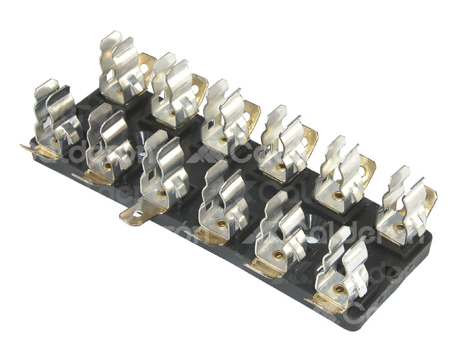 PORTA FUSIBLE 6 FUSIBLES NACIONAL PF6 CON TAPA  GM75 M0051