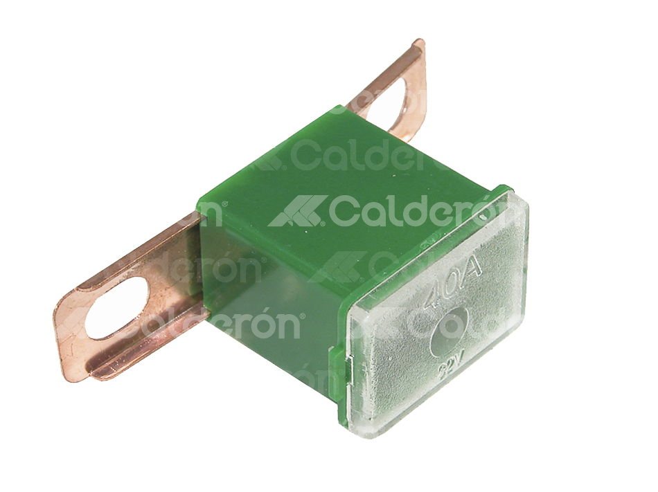 FUSIBLE MODERNO MACHO DOBLADO VERDE 40A. No. PAL 440 CN IMPORTACION
