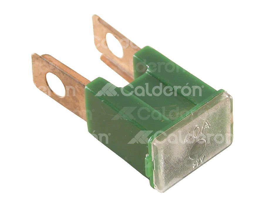 FUSIBLE MODERNO MACHO RECTO VERDE 40A. No. PAL 140 CN IMPORTACION