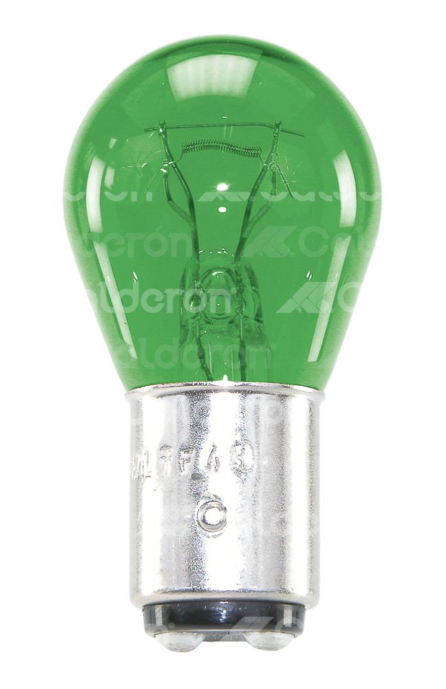 FOCO 1157 12V 27/9W BAY15d VERDE IMPORTACION