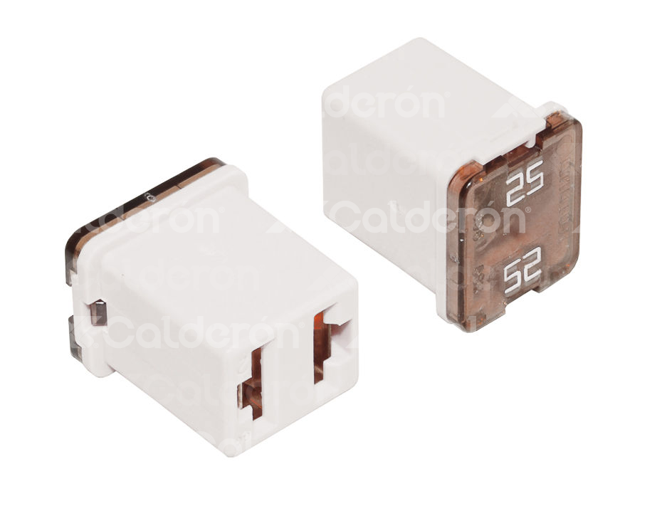 FUSIBLE MUELA MINI 25A BLANCO CORTO No. 895025 M0018