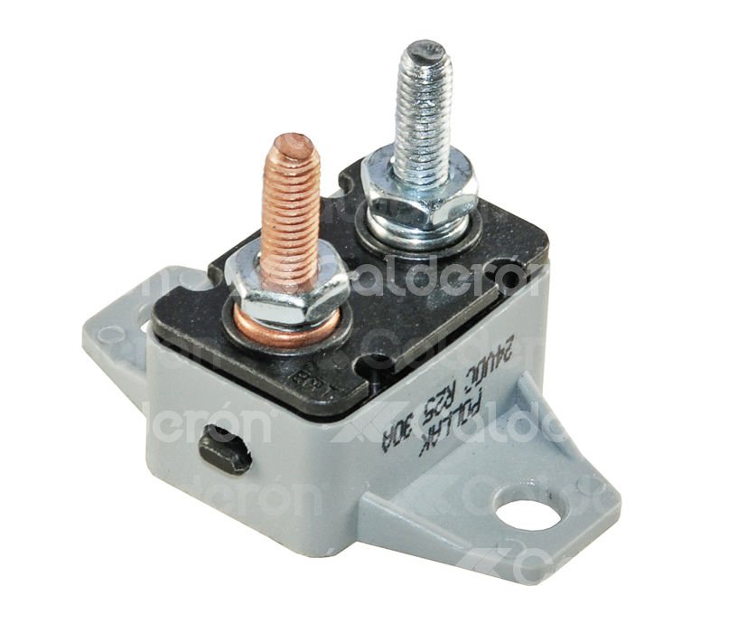 FUSIBLE TERMICO CON SOPORTE 30A 12-24V USA POLLAK: 54-631PL POLLAK