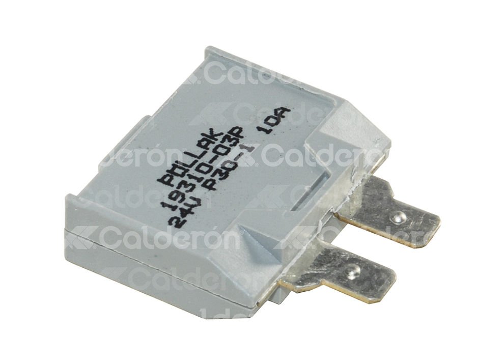 FUSIBLE TERMICO CLAVIJA 10A 12-24V USA CON RESET POLLAK. No. POLLAK: 54-311PL POLLAK