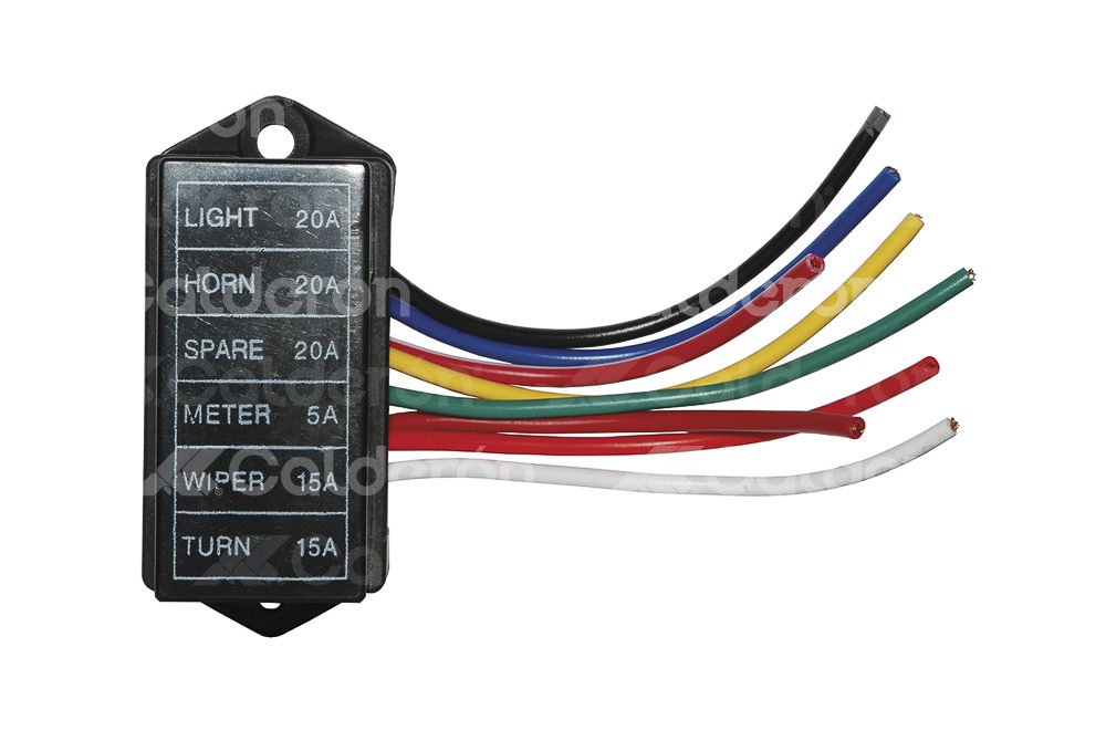 PORTA FUSIBLE CLAVIJA 6 FUSIBLES UNIVERSAL IMPORTACION