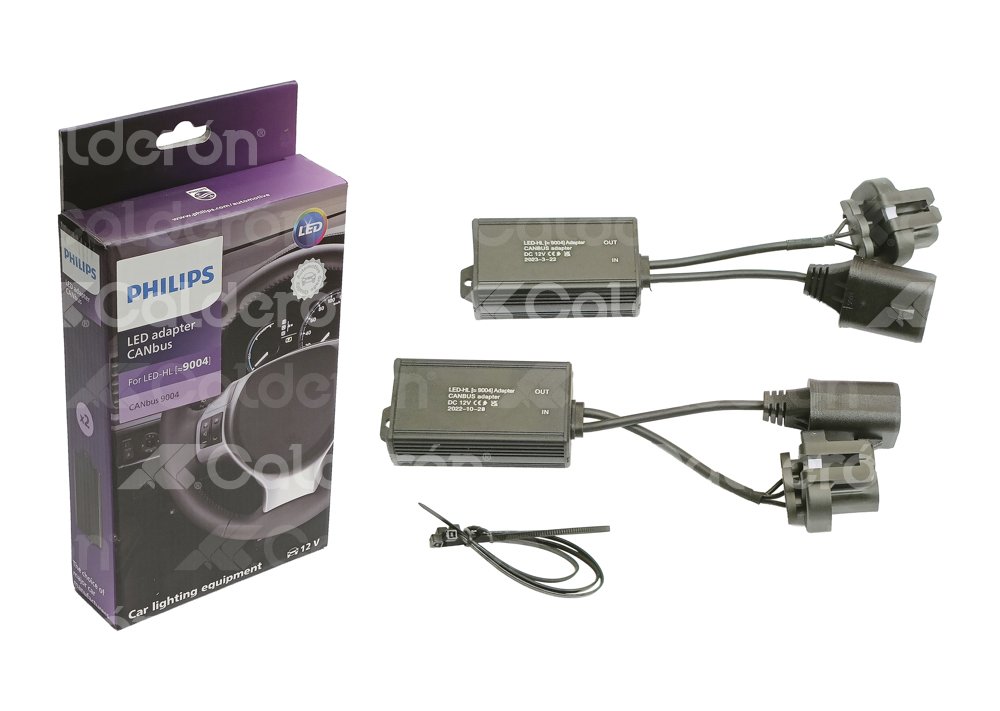 ADAPTADOR CANBUS PHILIPS 9004/HB1/11004 12V BLISTER-2 PIEZAS PHILIPS: 18900C2 PHILIPS