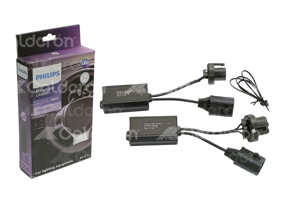 ADAPTADOR CANBUS PHILIPS 9007/HB5/11007 12V BLISTER-2 PIEZAS PHILIPS: 18901C2 PHILIPS