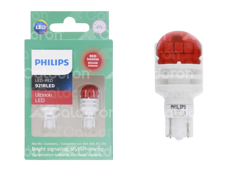 FOCO PHILIPS 921R ULTINON LED 12V BLISTER-2 PIEZAS PHILIPS: 921RULRX2 PHILIPS
