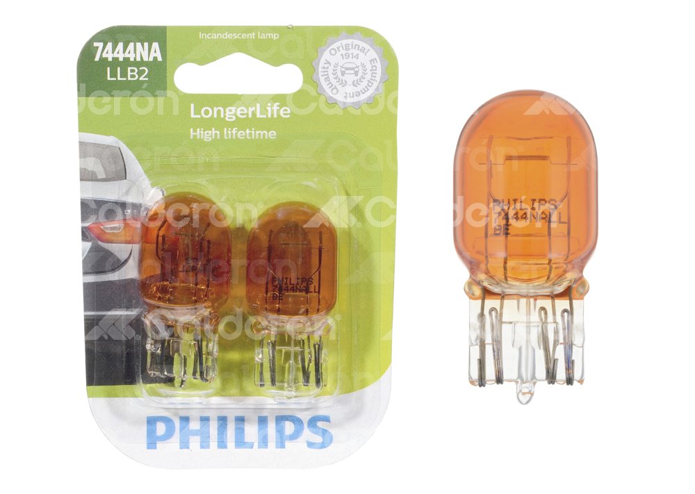 FOCO PHILIPS 7444NA LONGER LIFE 12.8/14V 28.54/8.26W BLISTER-2PZS PHILIPS: 7444NALLB2 PHILIPS