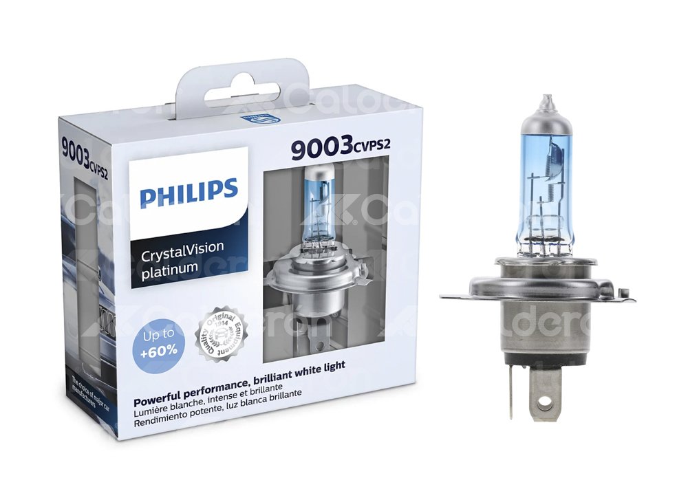 FOCO PHILIPS 9003/H4 CRYSTAL VISION PLUS 12.8V 67/60.5W P43T-38 BLISTER-2PZS PHILIPS: 9003CVPS2 PHILIPS