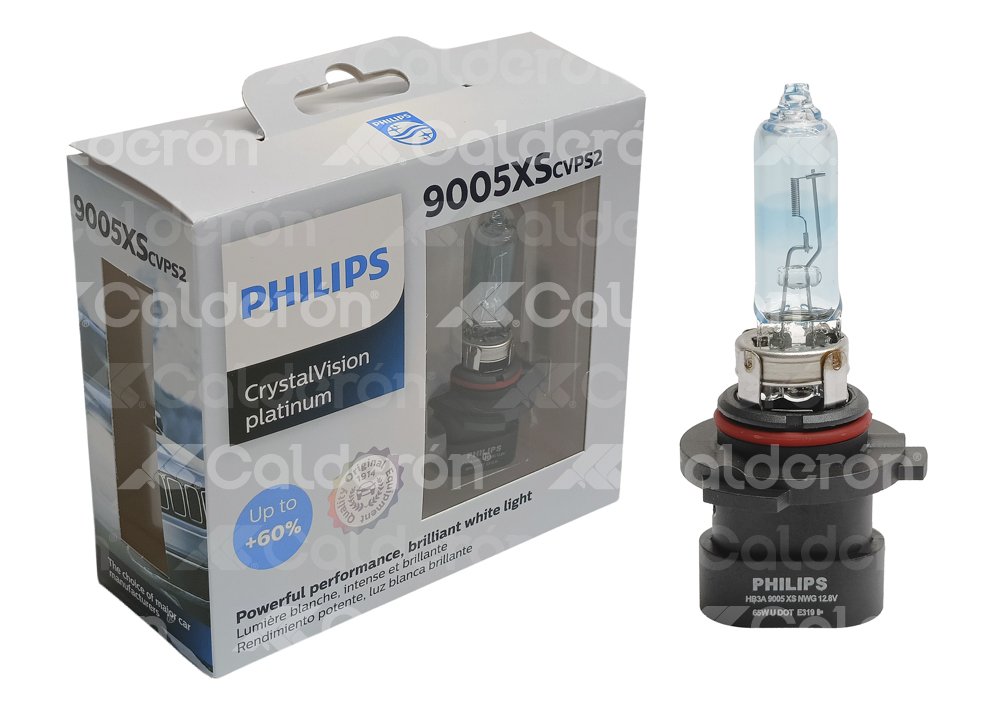 FOCO PHILIPS 9005XS CRYSTAL VISION PLUS 12.8V 60W P20D BLISTER-2PZAS PHILIPS: 9005XSCVPS2 PHILIPS